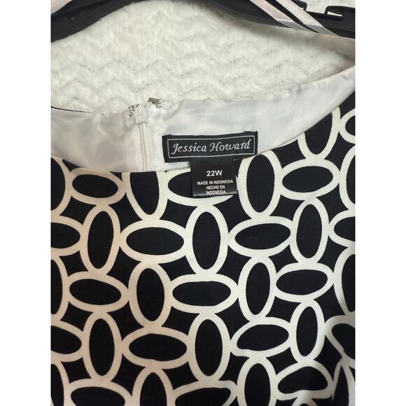 Jessica Howard Sleeveless fitted waist plus size dress 22 - Picture 5 of 6